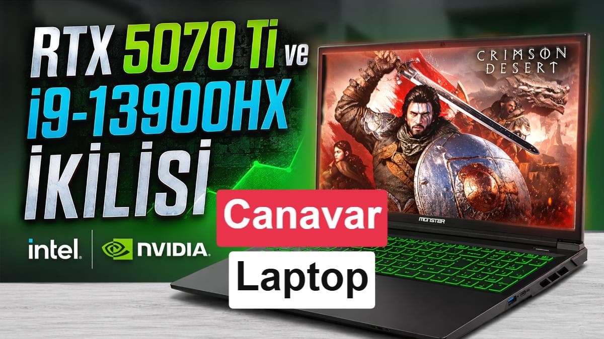RTX 5070 Ti ve i9-13900HX İkilisi | Monster Tulpar T6 V3.7 İnceleme